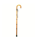 One-Piece Beech Crook Walking Stick, 90cm, with wrist strap
