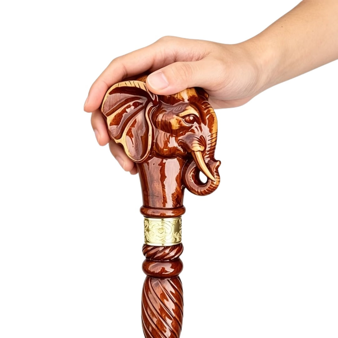 Elephant Knob Walking Cane, third view