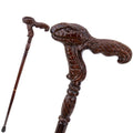 Cobra Snake Walking Cane, carved snake grip and full length