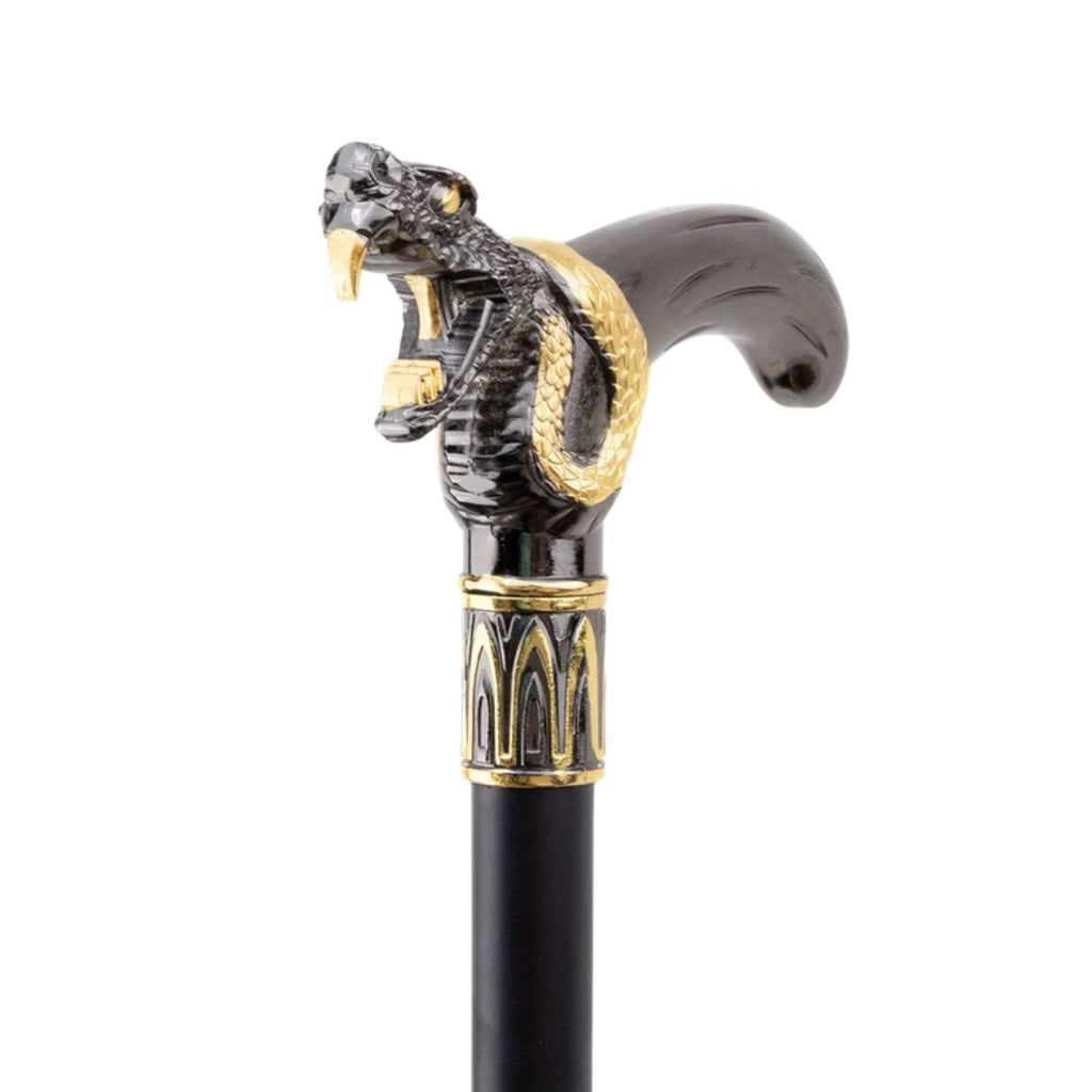 Striking Snake Walking Cane, third view