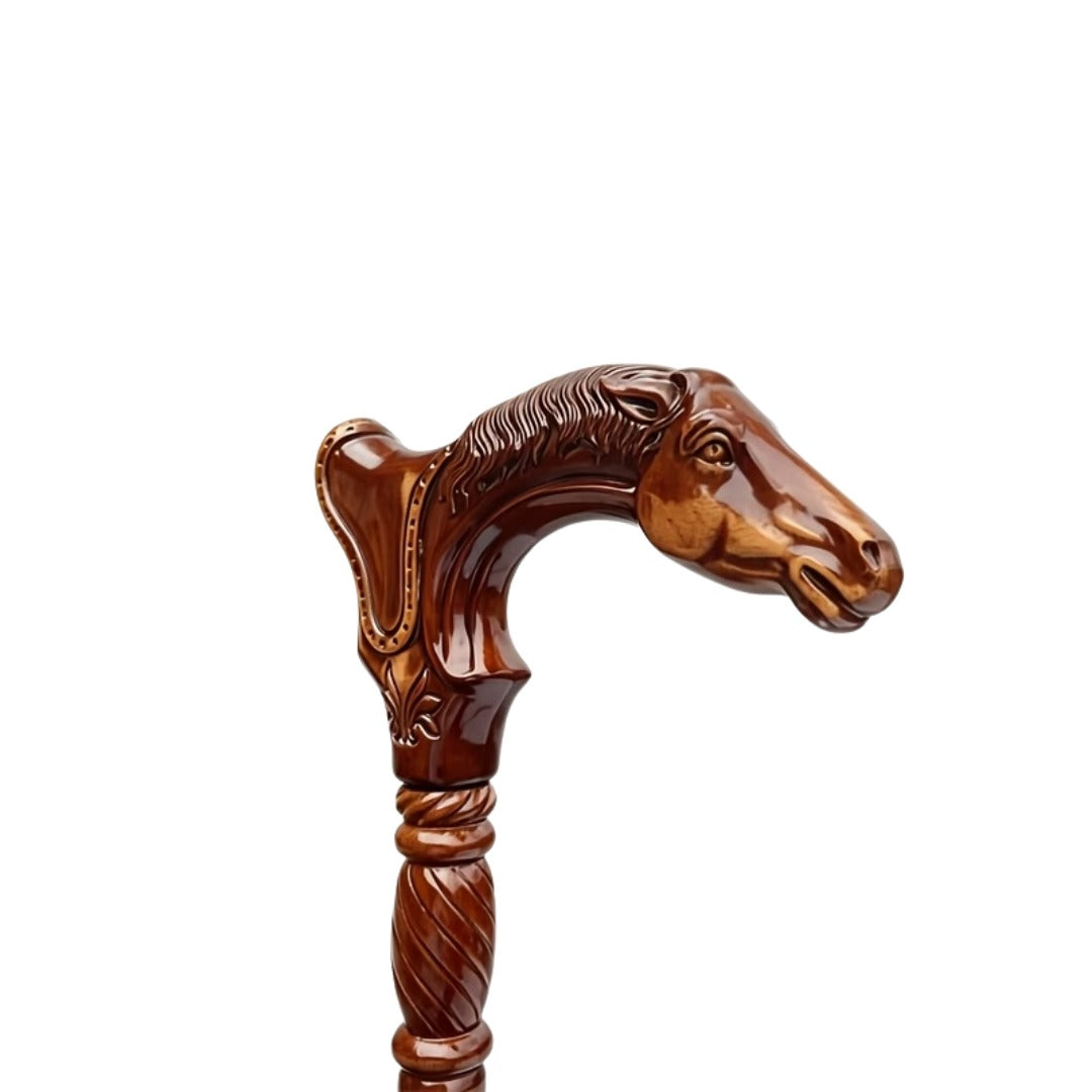 Horse & Saddle Walking Cane, third view