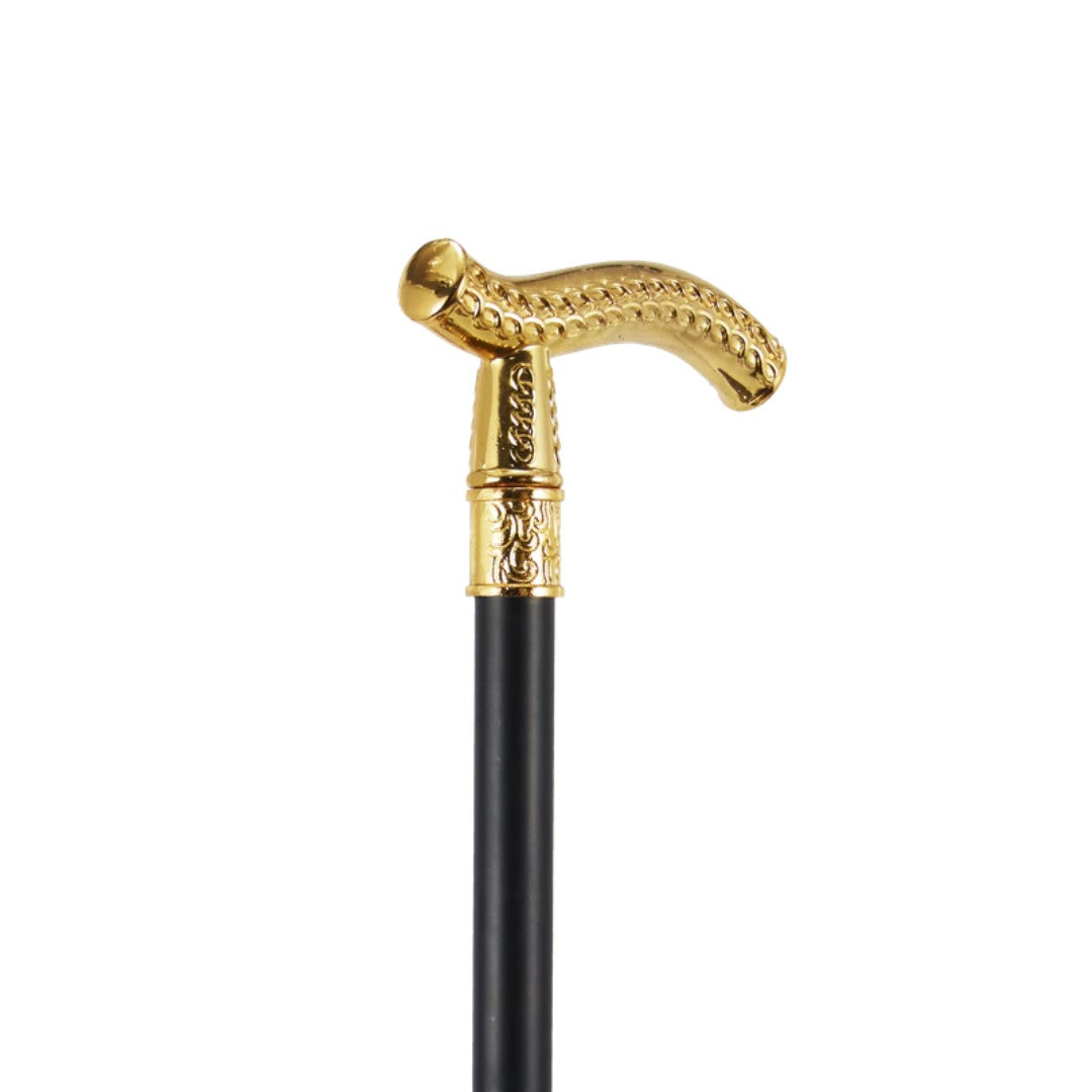 Gold wheat ear pattern handle detail